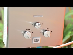 LP aquecedor de água a gás painel de aço inoxidável chuveiro exterior 6L