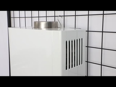 Tipo de escapamento de combustível aquecedor de água a gás instantâneo com dois botões Branco