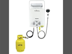 10 litros placa de frio NG aquecedor de água a gás comando manual botão branco