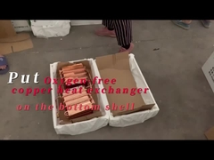 Coloque trocador de calor de cobre sem oxigênio na casca inferior