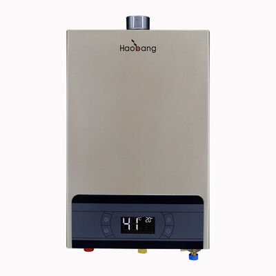 Natural Gas Driven Forced Exhaust Gas Water Heater Incorporating Forced Exhaust Smoke Extraction Method for Industrial
