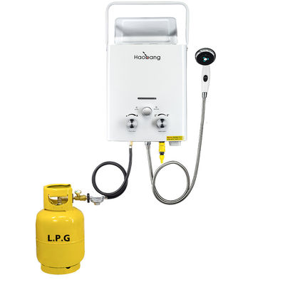 0.02-0.8Mpa 6L Gas Geyser LP Gas Camping Shower Sistema de aquecimento de água instantâneo