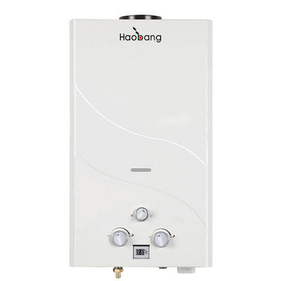 Aquecedor de água instantâneo sem reservatório com revestimento branco LP Tipo de gás natural