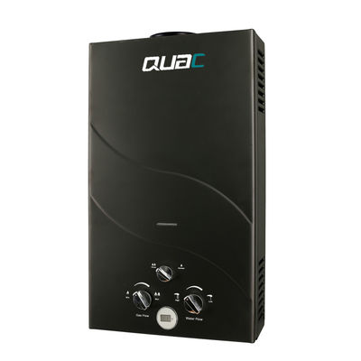 10L 2,6 GPM aquecedor de água painel de revestimento preto GPL GNL Tipo de gás