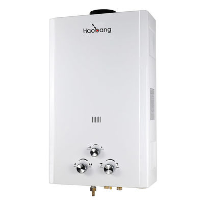 10L GLP GNL Aquecedor de água a gás instantâneo Tipo de escape DC 3V