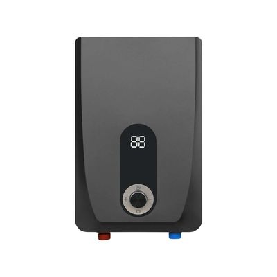 Aquecedor de água elétrico sem reservatório de 6 kW com controlo de toque instantâneo e protecção contra sobreaquecimento