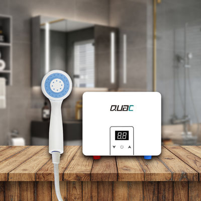 Aquecedor de água sem tanque de 6 kW com controle táctil moderno e aquecedor de alumínio fundido