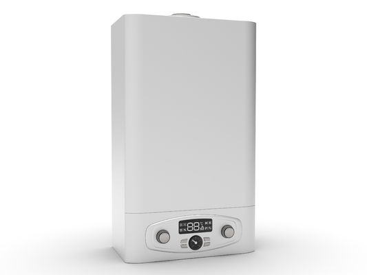 Caldeira a gás de 20 kW com botão duplo branca