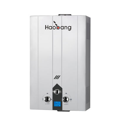 10-15 litros Capacidade aquecedor de água a gás para a gama de temperatura de aquecimento ótima 30-60 graus Celsius
