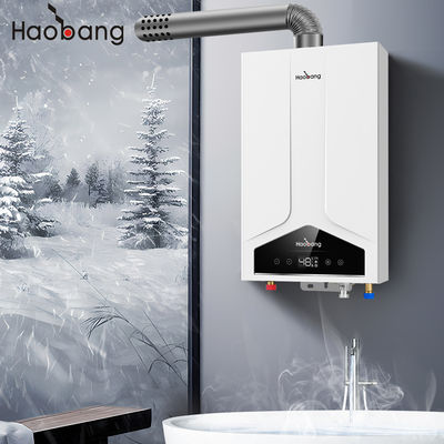 Eficiência Aquecedor de água a gás de escape forçado com eficiência térmica ≥ 93% e tipo de ventilação forçada de escape