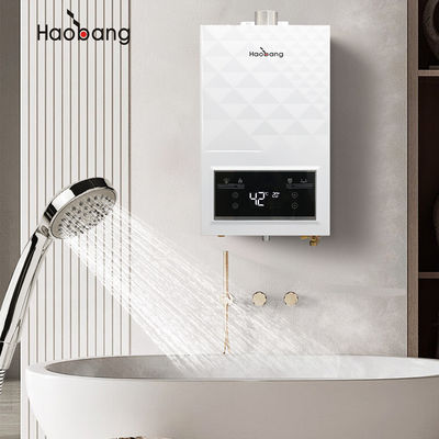 Aquecedor de água de gás de escape forçado acessível e durável 10L Capacidade 60MM Dimensão do fumo
